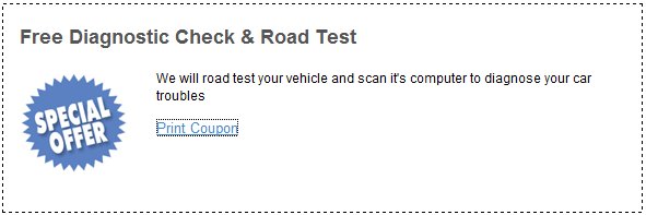 free diagnostic check and road test